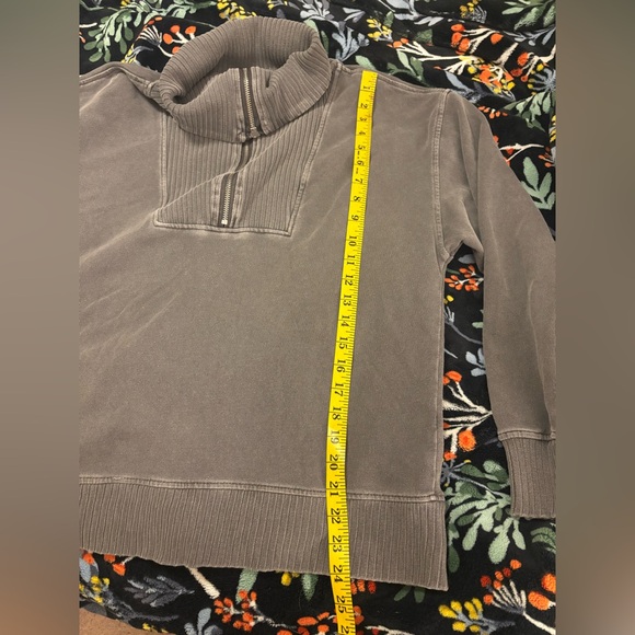 C&C California Gray Cotton Blend Half-Zip Pullover - Picture 6 of 10